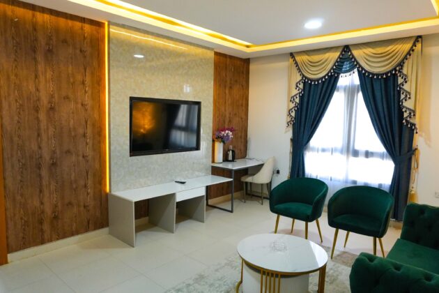 Suite Room at Gulf Star Hotel in Hargeisa with private sitting area and modern amenities